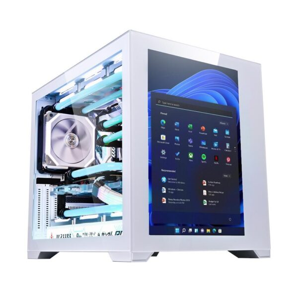 Sistem PC Gaming 1stPlayer® cu AMD Ryzen™ 7 7700 5.3 GHz, 32Mb cache, 32 GB DDR5, SSD 1 TB M.2, video GeForce® RTX™ 5060 8 GB GDDR7 DLSS4, display 13.3 inches, liquid cooling, WiFi, 77SP76W, Windows 11 Pro