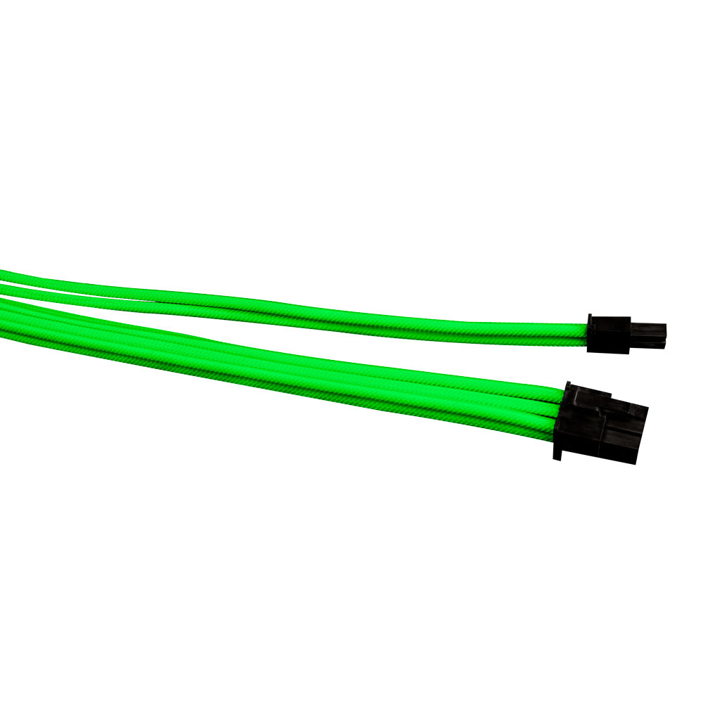 Set Prelungire Cabluri Sursa ATX, 1stPlayer® Premium, 30 cm, Steam Punk 5IN1, verde neon - imagine 3