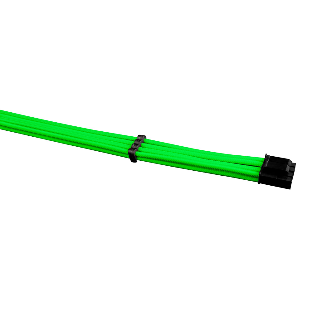 Set Prelungire Cabluri Sursa ATX, 1stPlayer® Premium, 30 cm, Steam Punk 5IN1, verde neon - imagine 6