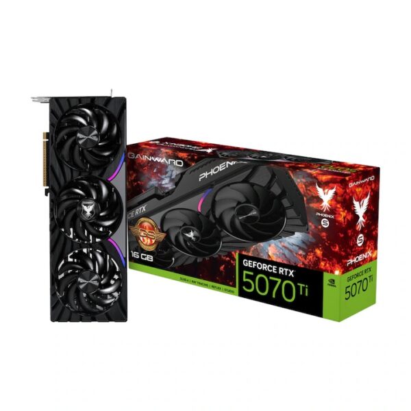 Placa video Gainward GeForce RTX 5070 Ti Phoenix-S 16GB GDDR7 256-bit DLSS 4.0