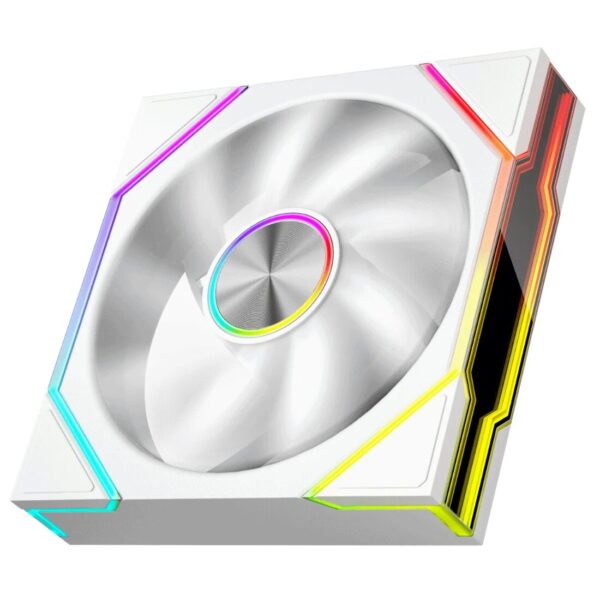 Ventilator 1stPlayer® aRGB FG7R-WH reverse, control turatie, 120x120x25 mm silent, rulment hydraulic, 3pin(ARGB)+4PIN(PWM), alb