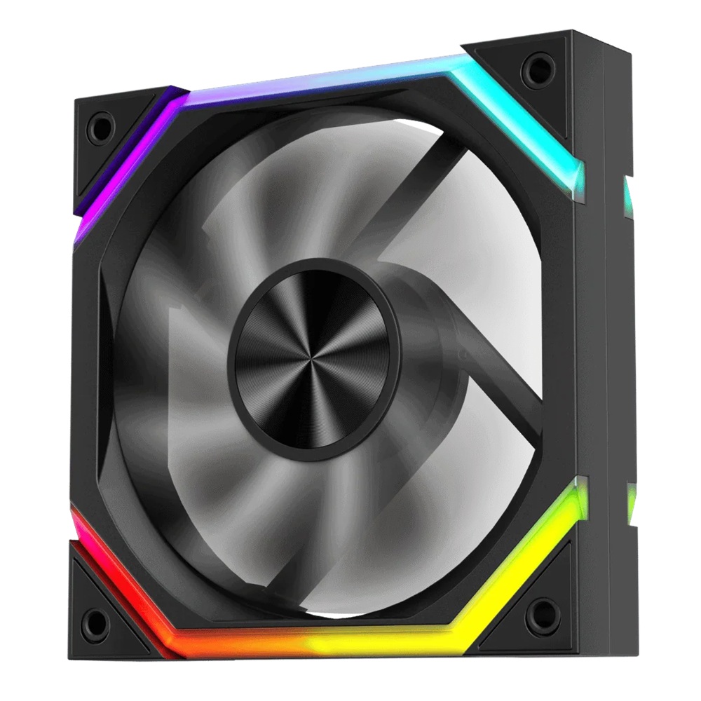 Ventilator 1stPlayer® aRGB FH7-BK, control turatie, 120x120x25 mm silent, rulment hydraulic, 3pin(ARGB)+4PIN(PWM), negru