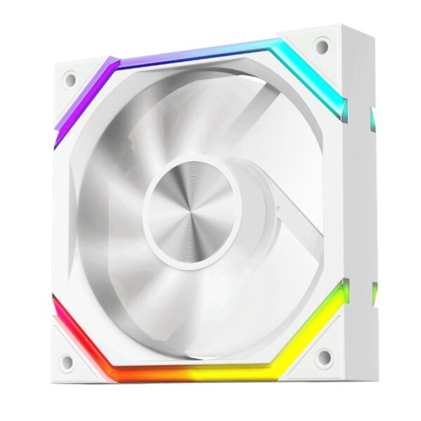 Ventilator 1stPlayer® aRGB FH7R-WH reverse, control turatie, 120x120x25 mm silent, rulment hydraulic, 3pin(ARGB)+4PIN(PWM), alb