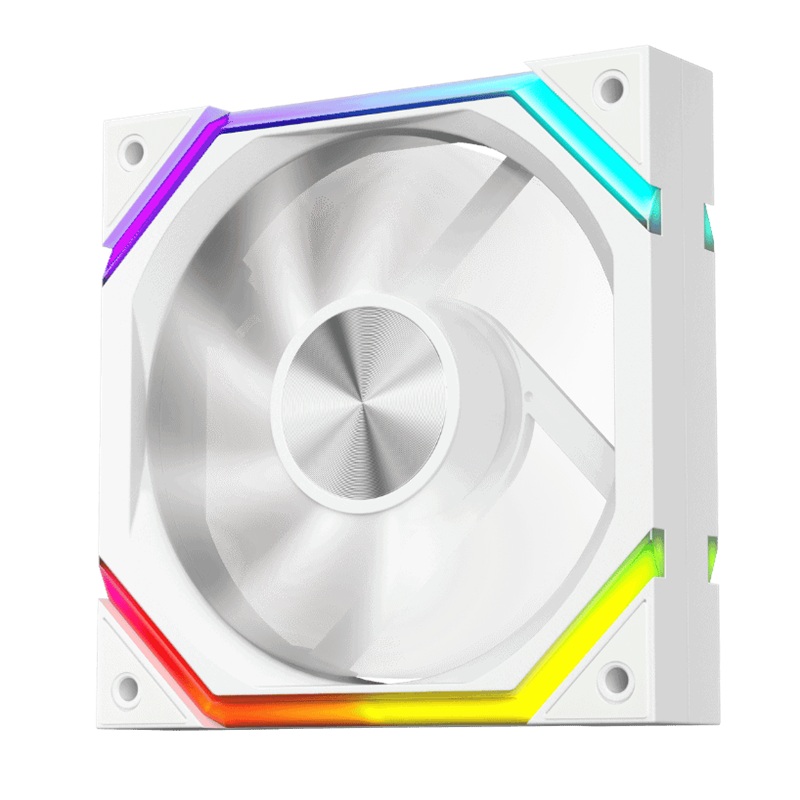 Ventilator 1stPlayer® aRGB FH7R-WH reverse, control turatie, 120x120x25 mm silent, rulment hydraulic, 3pin(ARGB)+4PIN(PWM), alb