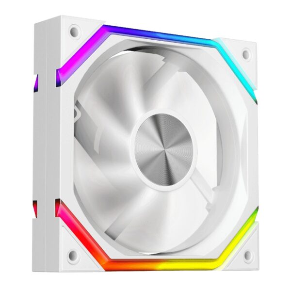 Ventilator 1stPlayer® aRGB FH7R-WH reverse, control turatie, 120x120x25 mm silent, rulment hydraulic, 3pin(ARGB)+4PIN(PWM), alb