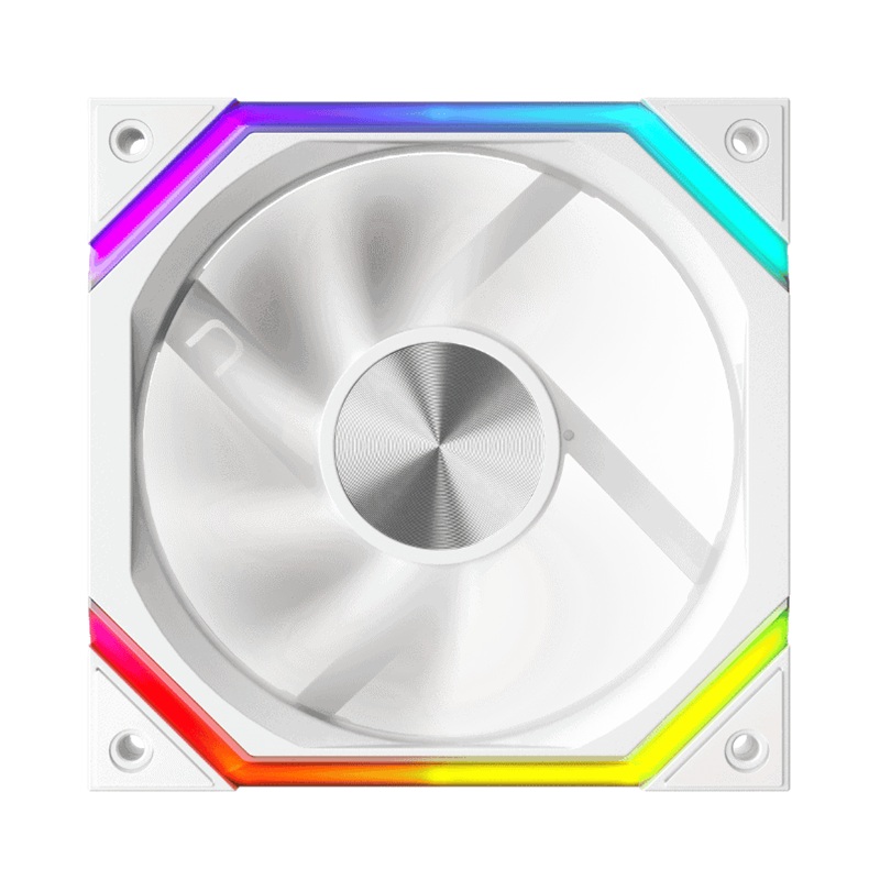 Ventilator 1stPlayer® aRGB FH7R-WH reverse, control turatie, 120x120x25 mm silent, rulment hydraulic, 3pin(ARGB)+4PIN(PWM), alb - imagine 3