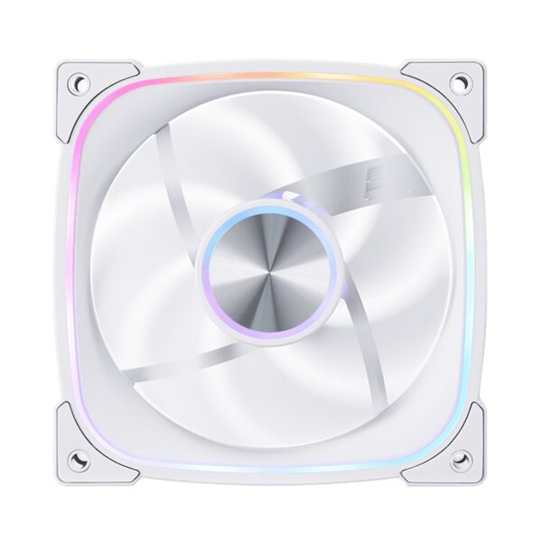 Ventilator 1stPlayer® aRGB FN7R-WH reverse, control turatie, 120x120x25 mm silent, rulment hydraulic, 3pin(ARGB)+4PIN(PWM), alb