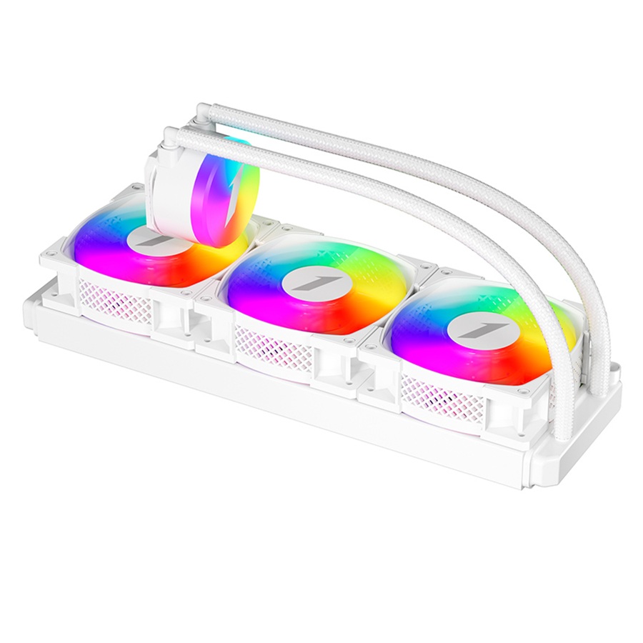 Cooler Procesor 1stPlayer® Thunderstorm TS2 360 wh, aRGB, compatibil AMD/Intel, alb