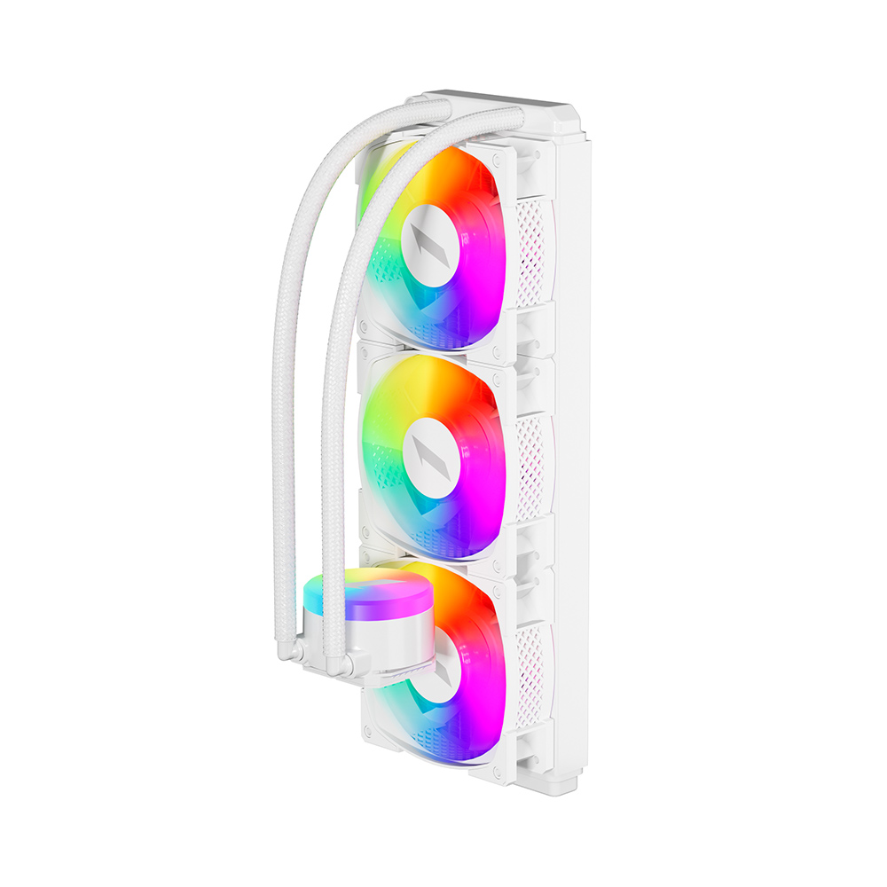 Cooler Procesor 1stPlayer® Thunderstorm TS2 360 wh, aRGB, compatibil AMD/Intel, alb - imagine 2