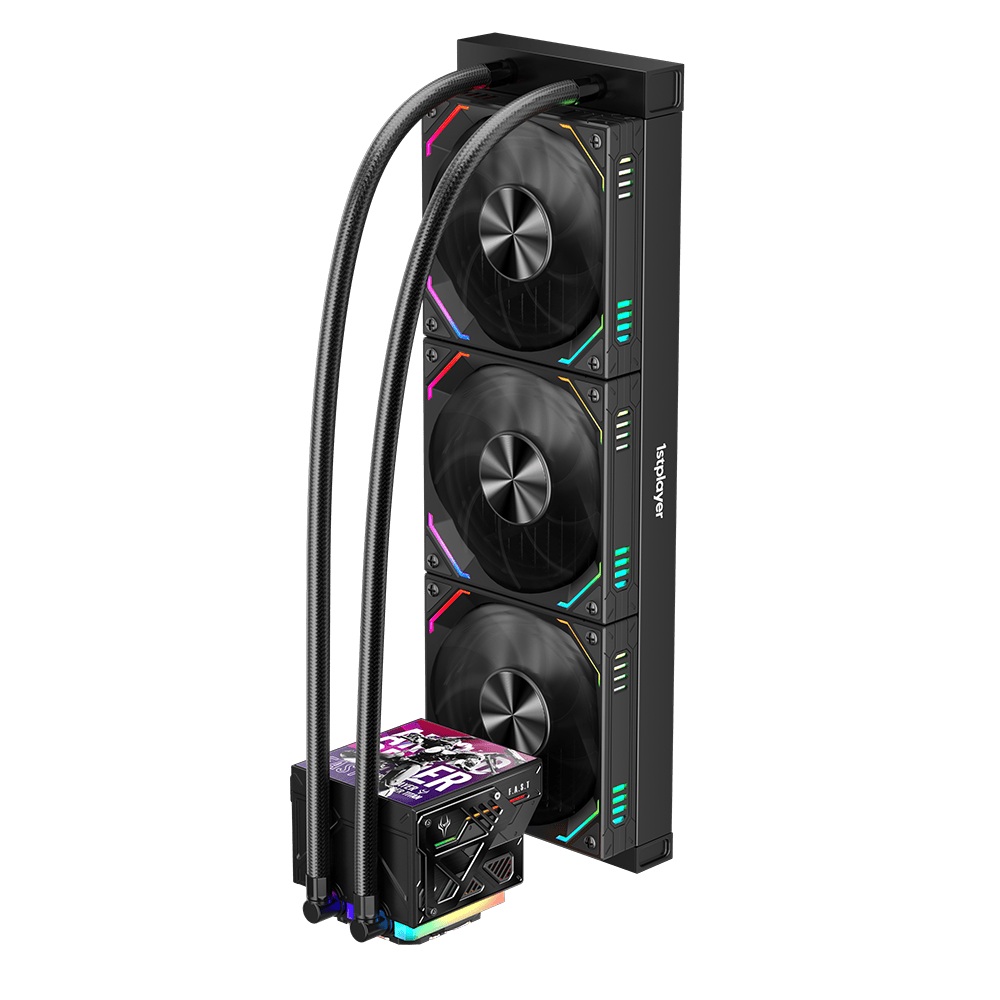 Cooler Procesor 1stPLAYER FT 360E-bk FAST aRGB, display personalizabil, compatibil AMD si Intel, negru - imagine 4