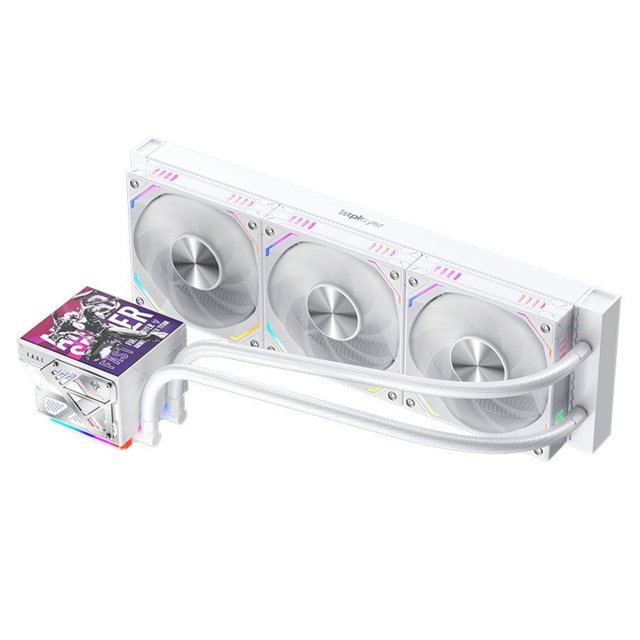 Cooler Procesor 1stPLAYER FT 360E-wh FAST aRGB, display personalizabil, compatibil AMD si Intel, alb - imagine 2