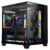 Carcasa 1stPLAYER® Gaming MV5-TP-bk, 5 ventilatoare aRGB infinity efect plus PWM, Micro-ATX, telecomanda, negru
