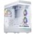 Carcasa 1stPLAYER Gaming WD8-wh, 3 ventilatoare aRGB plus PWM, ATX, display, strip LED, telecomanda, alb